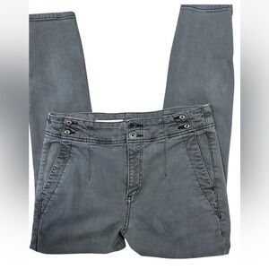 ANTHROPOLOGY PILCRO LIGHT WASH CHARCOAL GREYHIGH RISE STRETCH SKINNY JEANS SZ 29